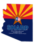 Arizona SHARP logo with star and stripes.